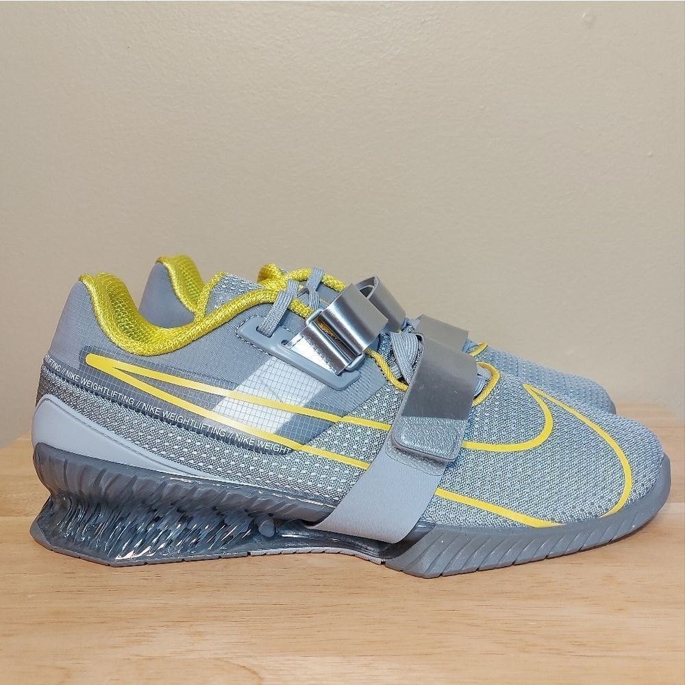 Nike Gray and Yellow Athletic Shoes